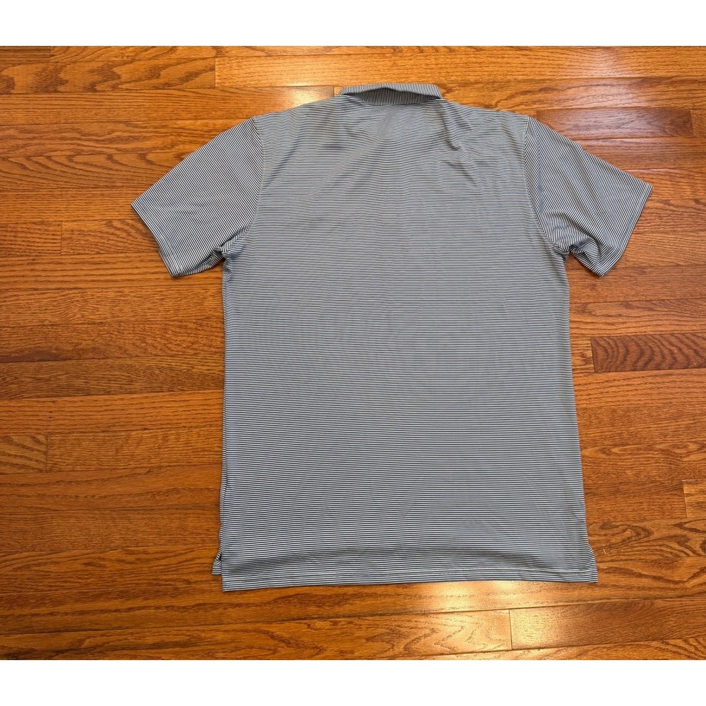 Holderness & Bourne Dubliner Golf Classic Polo Shirt Mens Large Blue Striped - Picture 12 of 13